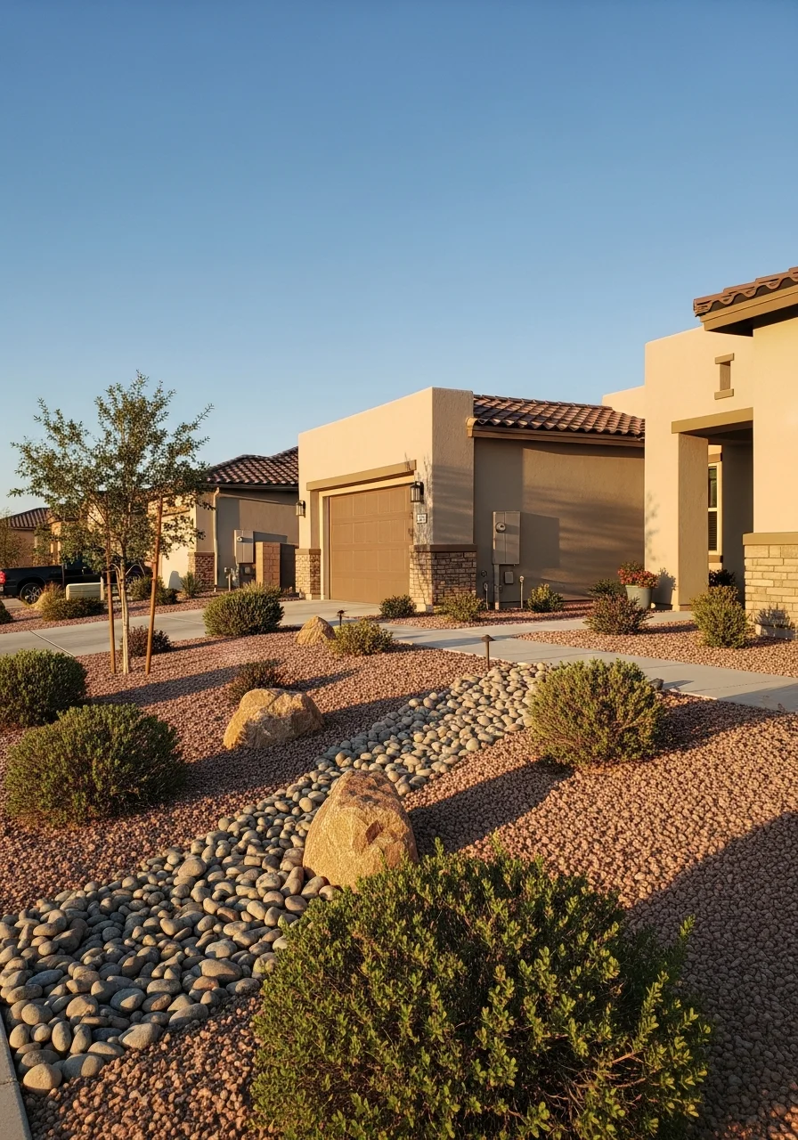 Green Valley home exterior with quality construction and mature landscaping.